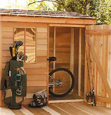 畳１帖分に、釣り道具や自転車まで収納。バルコニーや庭の小さなスペースにもぴったりです。